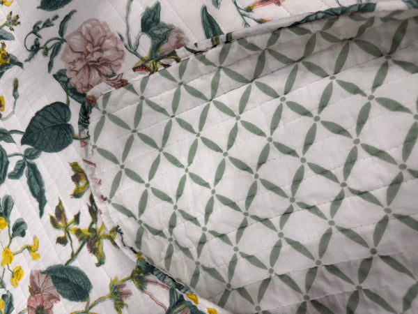 Bellamy Classic Quilts Cotton Quilted Floral Coverlet Bedcover Set PRE-ORDER