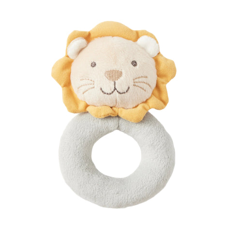 Lion Plush Grab Rattle Newborn Baby Shower Gift Idea
