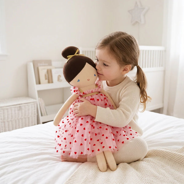 Lotte Doll 52cm Alimrose Children's Doll Red & Pink