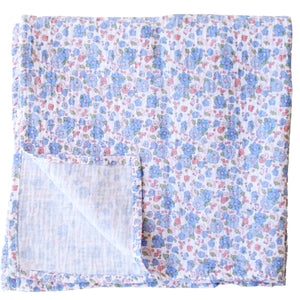 Muslin Swaddle Baby Wrap- Liberty Blue