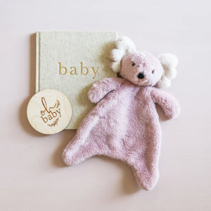 Alimrose Plush Koala Baby Comforter Soother - Petal Pink