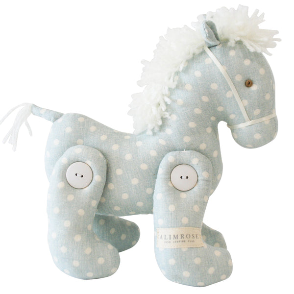 Jointed Pony - Duck Egg Blue White Spot
