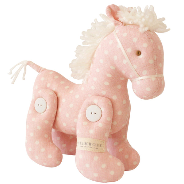 Jointed Pony - Pink White Spot