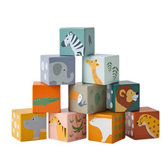 Animal & Counting Children's Wooden Blocks Educational Toy