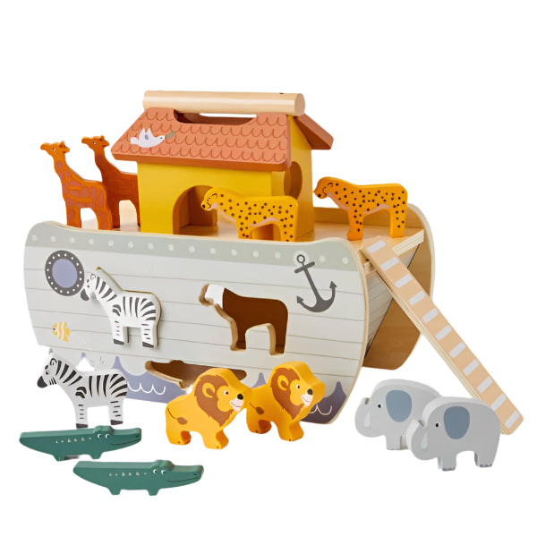 Noah's Ark Shape Sorter Children's Wooden Educational Toy