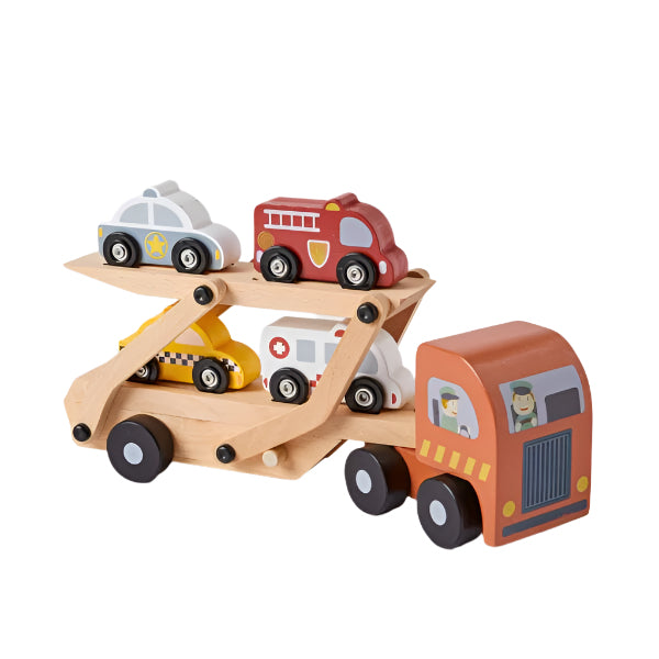 Wooden Educational Car Carrier