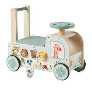 Zookabee Wooden Safari Animals Interactive Baby Walker