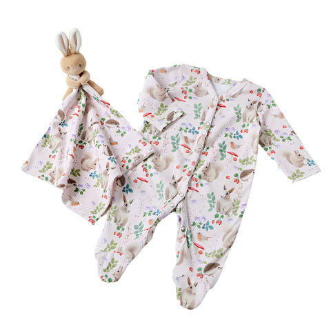 Enchanted Baby Romper and Bunny Comforter Gift Set