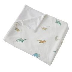 Dallying Dinosaurs Kids Soft Fleece Throw Rug Blanket