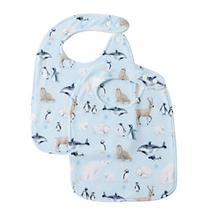 Jiggle & Giggle Aurora Cotton Jersey Baby Bib Set of 2