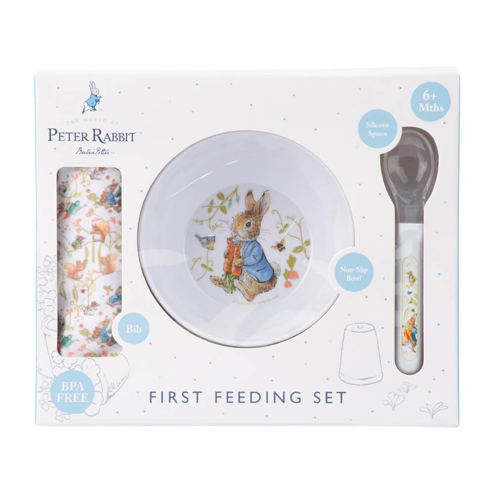 Peter Rabbit Beatrix Potter 3 Piece My First Feeding Set