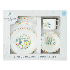 Beatrix Potter 5 piece Peter Rabbit Melamine Children's Dinner Gift Set