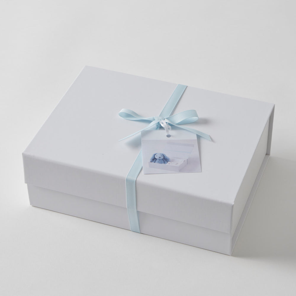 Pale Blue Bunny Hamper Newborn Baby Gift Set