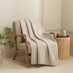 Sandstone Beige Classic Quilts Quilted Cotton Throw Rug