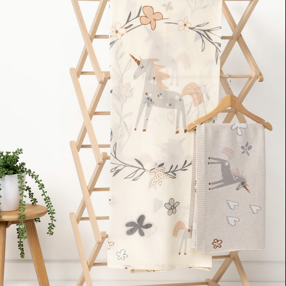Unicorn Cotton Baby Swaddle Wrap