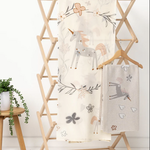 Unicorn Cotton Baby Swaddle Wrap