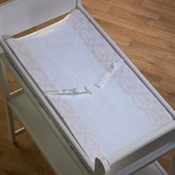 Love in Paris Pink & White Baby Change Pad Cover Nursery Decor