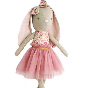 Pearl Alimrose Linen 55cm Children's Cuddle Bunny Toy Doll - Rose Garden