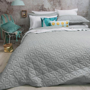 Regent Silver Queen / King  Coverlet Bedcover Bedspread Set