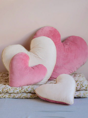 Follow Your Heart  Pink Reversible Decorator Cushion