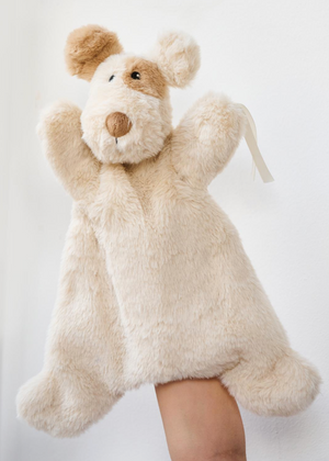 Buddy The Dog Hooch Coochie Baby Puppet Comforter