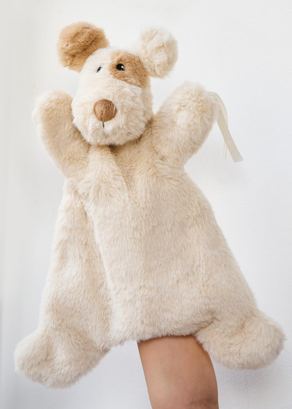 Buddy The Dog Hooch Coochie Baby Puppet Comforter