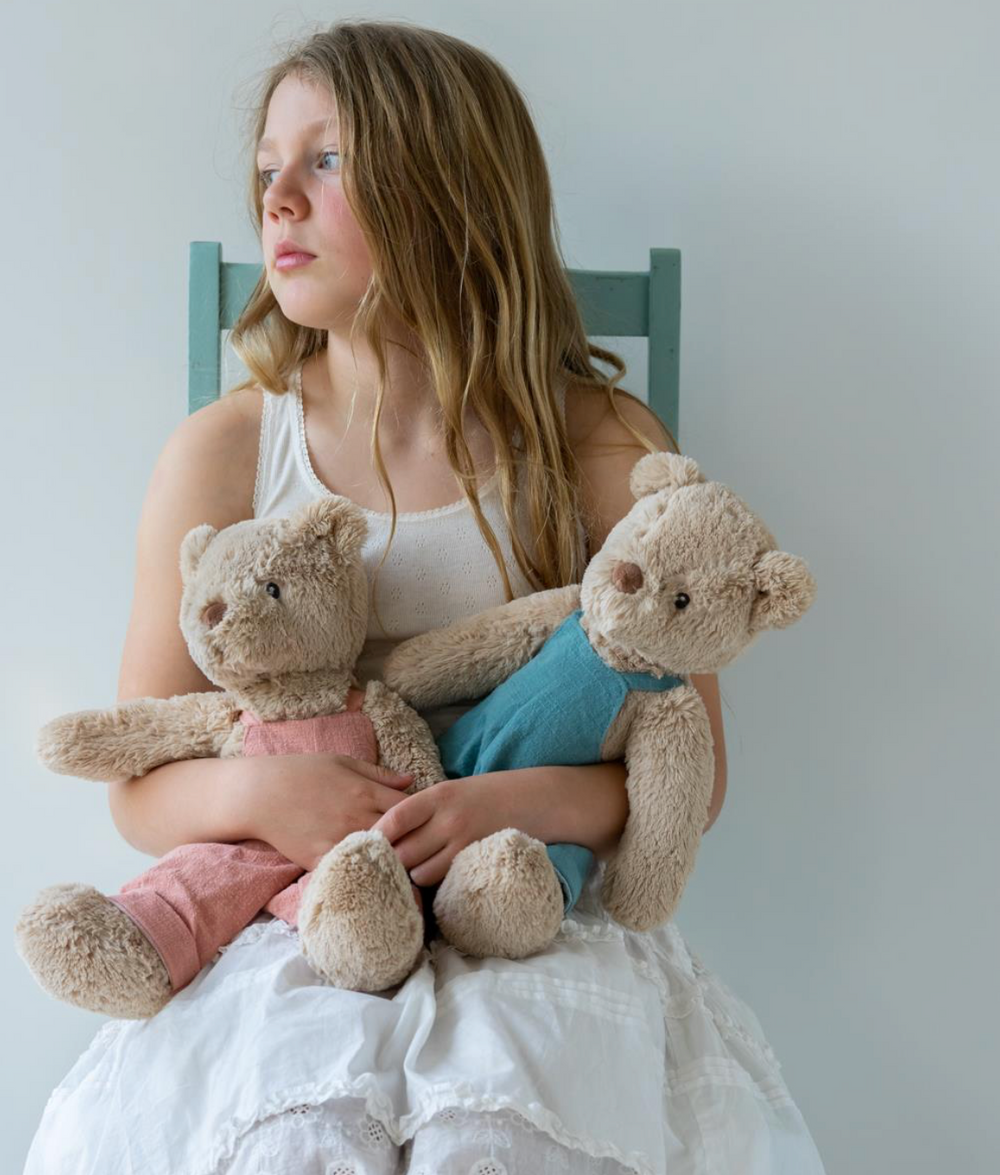 Hunny Bear Nana Hutchy Kids Plush Teddy Bear Pink or Blue