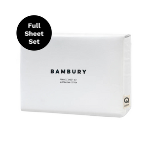 Pinnacle Australian Cotton White Sheet Set