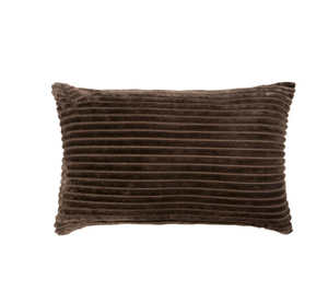 Chocolate Channel Velour Quilt Cover Set