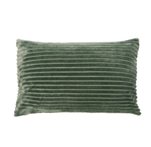 Juniper Channel Green Velour Quilt Cover Set