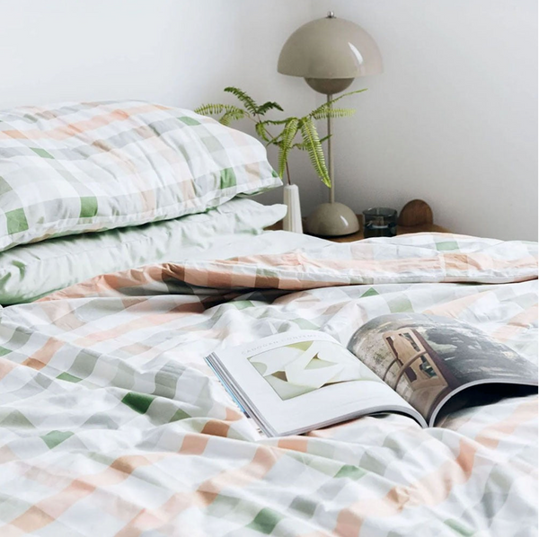 Gingham BB Organic Cotton Quilt Cover Set