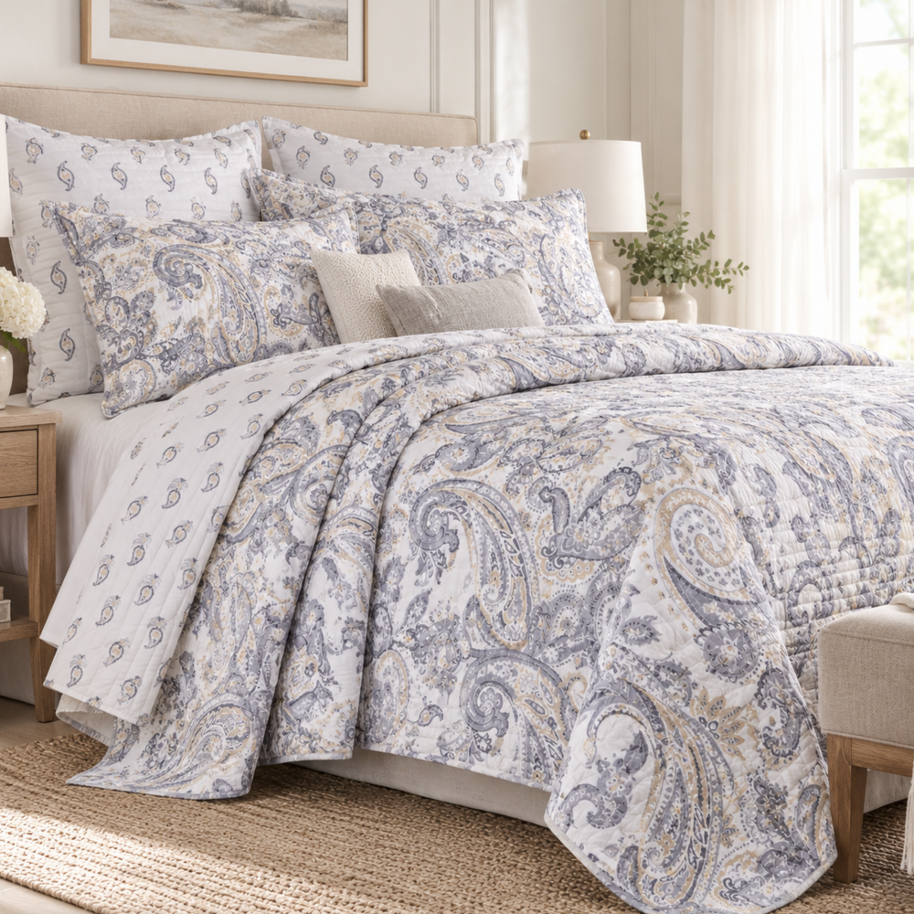 Maribelle Classic Quilts Cotton Quilted Coverlet Bedcover Set PRE-ORDER