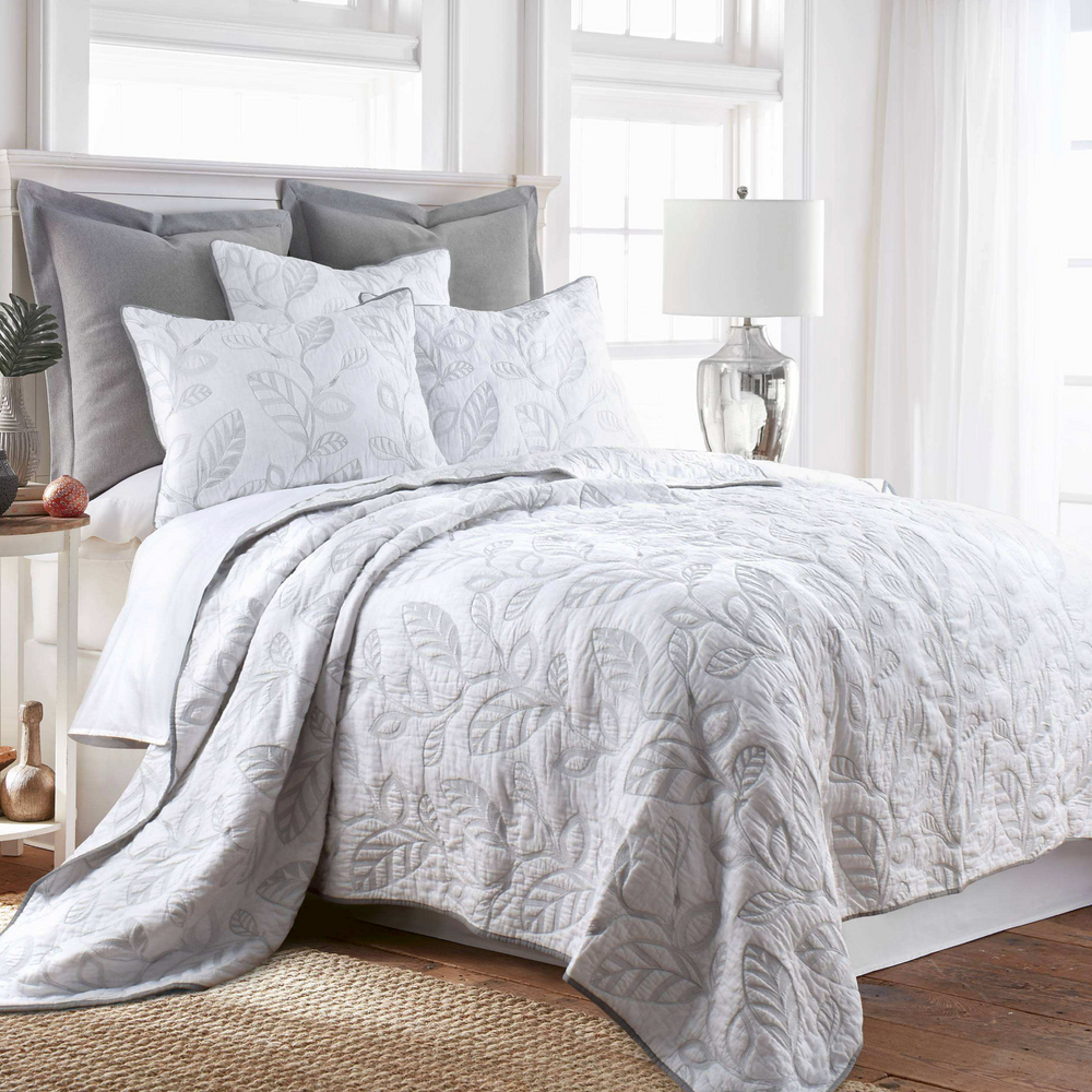 Botanical Leaves Classic Quilts Cotton Quilted Coverlet Bedcover Set PRE-ORDER