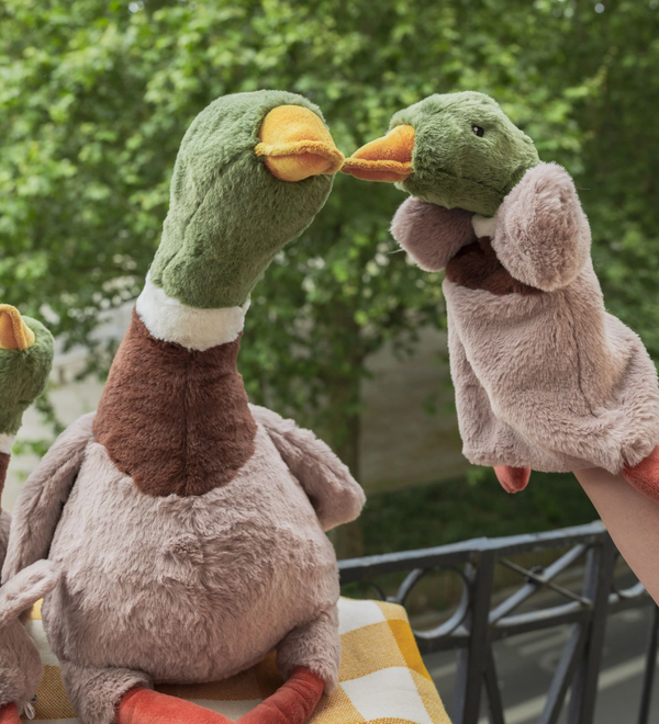 Hugo the Mallard Duck Hoochy Coochie Baby Puppet Comforter