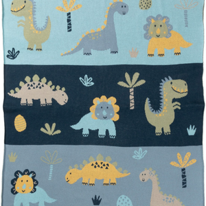 Indus Design Derry Dino Cotton Baby Blanket