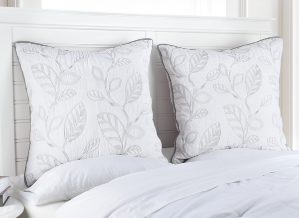Botanical Leaves Classic Quilts Cotton Quilted European Pillow Case