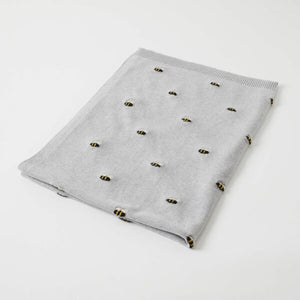 Jiggle & Giggle Honey Bee Knitted Baby Blanket