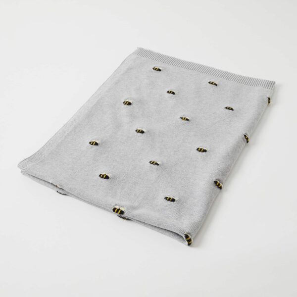 Jiggle & Giggle Honey Bee Knitted Baby Blanket