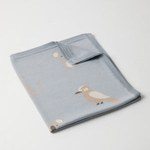 Jiggle & Giggle Australiana Knitted Baby Blanket - Blue
