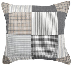 Coastal Country Vintage Check Patchwork European Pillow Case