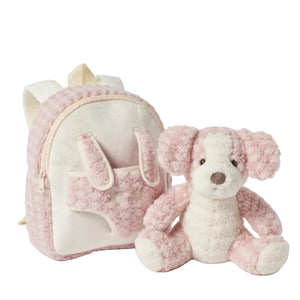 Jiggle & Giggle Plush Pink Puppy Buddy Backpack