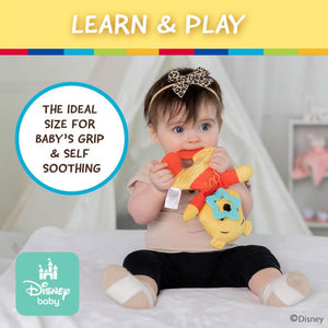 Winnie The Pooh Sensory Blanket With Crinkle & Teether