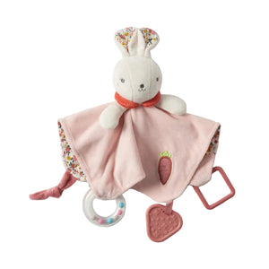 Jiggle & Giggle Hugglies Bunny Rattle Baby Comforter Security Blanket