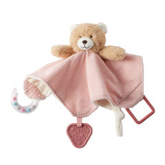 Jiggle & Giggle Hugglies  Bear Baby Comforter -Pink