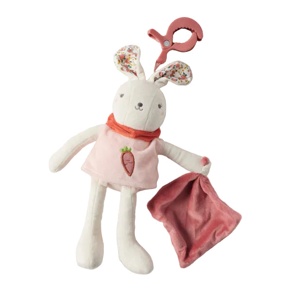 Jiggle & Giggle Hugglies Baby Bunny Clip On Pram Toy