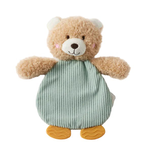 Jiggle & Giggle Hugglies Teddy Bear Newborn Baby Crinkle Toy - Sage Green