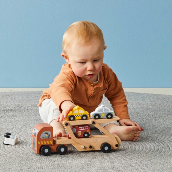 Wooden Educational Car Carrier