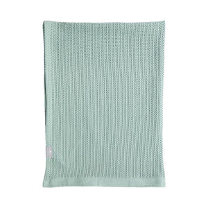 Bassinet Cotton Cellular Blanket - Sage
