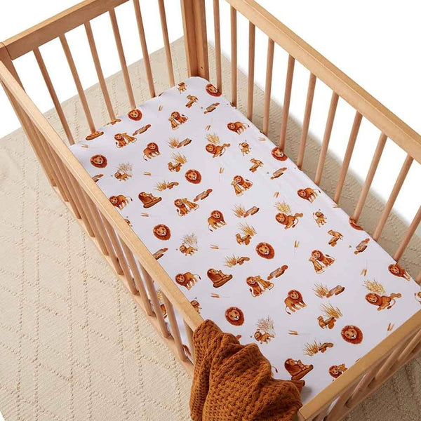 Snuggle Hunny Lion Fitted Cot Sheet