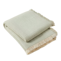 Seafoam / Almond Costal Cotton Mabel Throw Rug